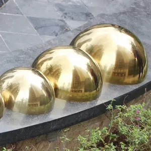高品質硬度腐食両面ファインポリッシュモダン耐性家の装飾アート真鍮半球半球半球