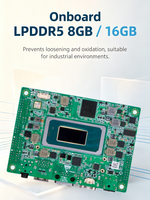 Carte mère industrielle de 2,5 pouces, Intel Ultra5/7 125H 155H, mémoire LPDDR5 8 Go/16 Go, LVDS/EDP HD2.1, super mini carte mère