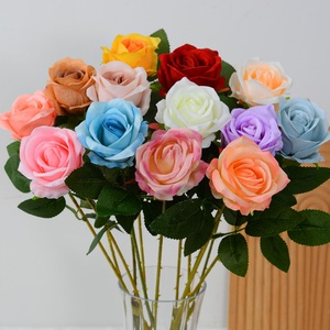 Rosa Artificial Gigante de Alta Calidad, Cabeza de Flor de 10 cm, Decoración para Fiestas, Tacto Real, Rosa de Seda Artificial en Azul/Rosa/Blanco/Rojo - Product Image 3