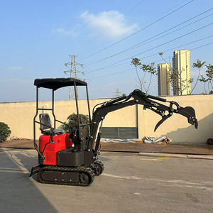 Mini-excavatrice hydraulique sur chenilles multifonction certifiée CE Chine, 1 tonne, pompe PLC, moteur haute efficacité, garantie 1 an - Product Image 6