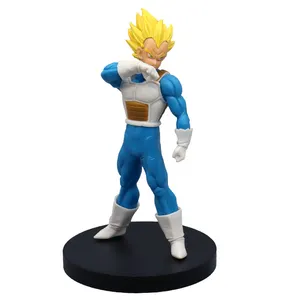 18CM Anime Dragon Figure più forte Vegeta Super blu Saiyan Action Figure PVC DBZ Manga giocattoli Figurine