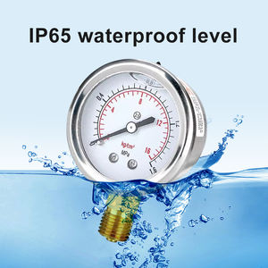 사용자 정의 로고 스테인레스 스틸 압력 게이지 내 화학성 글리세린 충전 압력 게이지 - Product Image 6