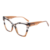 Visualmate vente en gros de lunettes de haute qualité montures oeil de chat classique élégant femmes acétate cadre lunettes mode lunettes