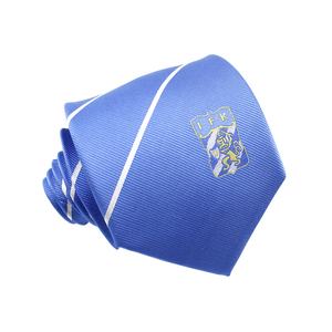 Logo Basculement Suède <span class=keywords><strong>IFK</strong></span> Football Club Cravate Personnalisée Crayon Officiel Rayé Bleu Blanc Soie Tissé Hommes Football Sports Club Cravate - Product Image 1