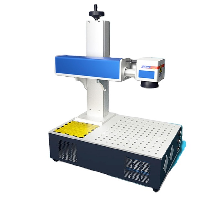 Integrated Fiber Laser Marking Machine for Logo on Metal Wood Plastic