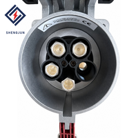 Connecteur mâle-femelle industriel haute puissance 250A étanche IP67 à contacts en laiton robuste pour alimentation au sol/aéroport