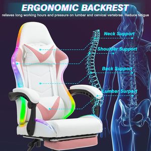 Barato Venta Caliente Diseño Muestra Gratis Buen Precio Al Por Mayor <span class=keywords><strong>Gaming</strong></span> Silla <span class=keywords><strong>Gaming</strong></span> Oficina Silla Con Reposapiés - Product Image 5