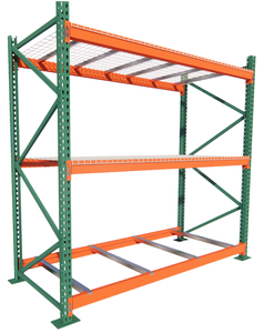 Factory Direct <strong>Pallet</strong> <strong>Rack</strong> Teardrop Wide Span Storage <strong>Racks</strong> with Wire Mesh Decking for the American Market Material Handling - Product Image 1