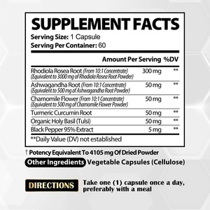 OEM Etiqueta Privada Veggie Rhodiola Rosea cápsulas suprarrenales y suplementos de soporte de cortisol - Product Image 4