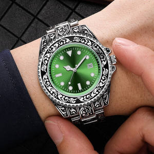 Reloj de negocios clásico para hombre, cronógrafo de lujo, estilo hip hop, color negro, Estilo vintage, bronce, 8498 - Product Image 6