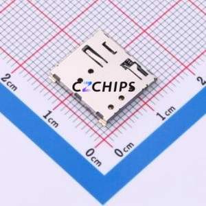 CSIM-113-7P SIM Card Connector SMD Connector Self-Return Type Nano SIM Card Card Holder 1.37mm - Product Image 1