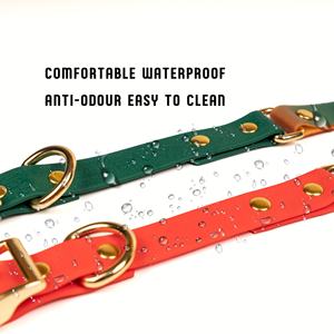 Sıcak satış özel Logo PVC köpek tasması tasma kayış seti lüks katı desen naylon su geçirmez avcılık dişli fabrika toptan - Product Image 6