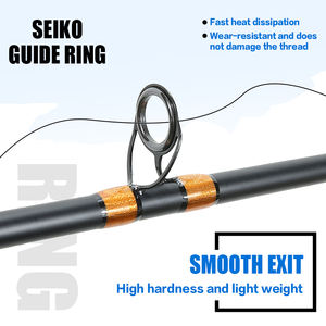 <span class=keywords><strong>Canne</strong></span> à pêche légère jaune en 3 sections pour la pêche en bateau en mer, idéale pour la pêche en eau salée - Product Image 3