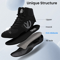 Chaussures de boxe haut de gamme professionnelles légères et bon marché les plus populaires de lutte personnalisées en usine pour hommes