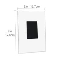Cadre photo magnétique souple en PS/acrylique, aimant de réfrigérateur transparent double face, cadre magnétique