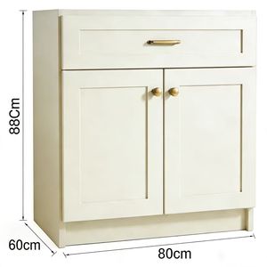 Gabinete de Cocina Modular YIERHOME 88x80x60CM + Tablero de Partículas + Puerta de PVC Termoformada + Embalaje Plano - Suministro al por Mayor de 400 Juegos/Día - Product Image 6