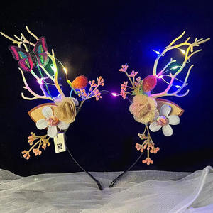 ที่คาดผมคริสต์มาส ซานตาคลอส กวางเรนเดียร์ หูเรนเดียร์ ประดับไฟ LED ของตกแต่งพลาสติก สไตล์หวานๆ 28 สี สำหรับผู้หญิง ใช้ได้ทุกวัน - Product Image 2