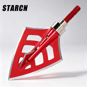 STARCN Archery HA121 Accesorios para flechas <span class=keywords><strong>de</strong></span> <span class=keywords><strong>caza</strong></span>, punta <span class=keywords><strong>de</strong></span> flecha <span class=keywords><strong>de</strong></span> aluminio <span class=keywords><strong>de</strong></span> 6.1 cm para arco compuesto, arco recurvo, arco largo y pesca con arco - Product Image 1
