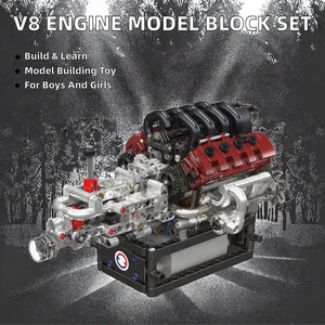 10227 2025新款V8发动机模型拼装玩具塑料积木儿童男孩圣诞礼物787件 - Product Image 3