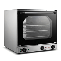 Four à convection commercial de comptoir, équipement de boulangerie électrique à air chaud, machine à cuire en acier inoxydable à 4 niveaux pour le pain et la pâtisserie