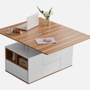 Table basse multifonctionnelle transfrontalière réglable en hauteur pour salon, maison, petit appartement, grande capacité - Product Image 3