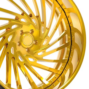 Rcsr Giả Mạo Bánh Xe Trong Mạ Vàng 19-26 Inch Sâu Món Ăn Nói 2-Mảnh Xe Bánh Xe Cho Chevrolet Silverado Cho Chrysler 300C Mới 30Mm - Product Image 6