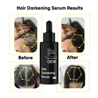 Nouveau Sérum Capillaire Bio Herbal OEM ODM 50ml avec Formule 2-EN-1 pour le Traitement des Cheveux Gris