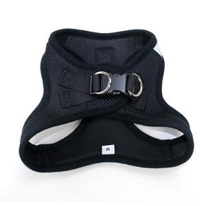 通気性メッシュ調整可能カスタムステップ空気中犬ハーネス小型犬用プルベストコントロール - Product Image 4