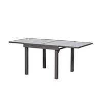 Usine de tables extensibles professionnelles Jinhua, tables à manger d'extérieur, table en verre extensible pour jardin/cour/salle à manger/villa