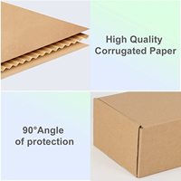 Boîtes de rangement d'expédition pour l'emballage petit paquet de colis Kraft enveloppes ondulées boîtes postales en carton postal recyclable cadeau