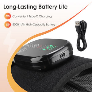 Alat Pijat Lutut Terapi Cahaya Merah Ekstra Besar 660nm 850nm dengan Sabuk Pijat Lutut Bergetar Empat Motor dan Pemanas - Product Image 6