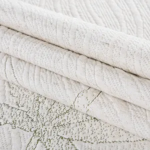 % 100% Polyester Tc örme jakarlı otomatik taze yatak kumaşı 300Gsm soğutma