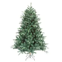 2022 도매 사용자 정의 녹색 소나무 인공 Pvc 크리스마스 트리 파티 홈 장식 사전 조명 장식품 크리스마스 트리 포함 스탠드