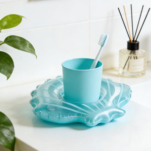 Porte-gobelet coquillage gonflable, porte-boissons flottant <span class=keywords><strong>pour</strong></span> <span class=keywords><strong>piscine</strong></span> et plage, plateau de rangement décoratif <span class=keywords><strong>pour</strong></span> salle de bain et bureau - Product Image 6
