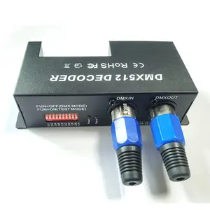 DC12-24V 30A 3通道DMX 512发光二极管解码器控制器RGB DMX调光驱动器