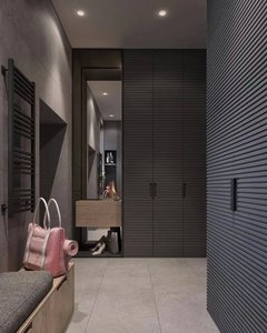 Mobiletto Ingresso Personalizzato <span class=keywords><strong>con</strong></span> Sgabello Nascosto, Resistente all'Umidità, <span class=keywords><strong>per</strong></span> Appartamenti Urbani e Design di Ingressi - Product Image 2