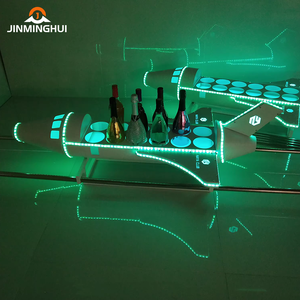LED Rechargeable pour Présentateur de Bouteille de Champagne Glorifier Plateaux de <span class=keywords><strong>Service</strong></span> Nightclub Carry-On Avion Forme Plateau pour Publicité - Product Image 5
