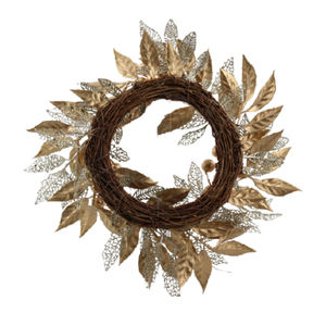 कृत्रिम सोने के फूलों के लिए शादी की पुष्पचक्र की आपूर्ति - Product Image 2