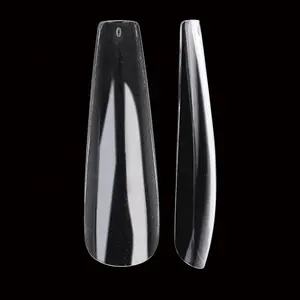 Gelsky unghie con punta trasparente Xxxl No Curve C più di 100 stili punte per unghie a copertura totale punta per unghie francese