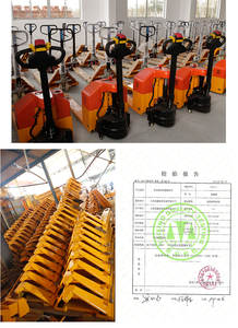 Transpaleta pequeña con batería de litio totalmente eléctrica con capacidad de carga de 1 tonelada 550/685mm ancho de horquilla 1,1/1,2 m longitud de horquilla - Product Image 4