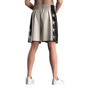 Shorts de boxe professionnels avec ceinture élastique, tissu respirant à séchage rapide, parfaits pour le sparring et l'entraînement physique - Product Image 4