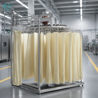 Ligne de production de nouilles sèches à contrôle automatique, en acier inoxydable, haute efficacité, faible consommation d'énergie, haute vitesse, capacité de 500 kg/h, certifiée CE