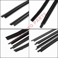 4PCS Moulures de fenêtre en caoutchouc pour Toyota Hilux VIGO Pickup 2005-2015 OE #68161-0K010