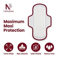 Serviettes hygiéniques jetables à marque privée, extra larges, maxi, avec ailettes, noyau absorbant multicouche, respirantes, protection anti-fuites pour flux abondant