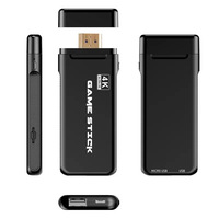 Console de jeu vidéo M8 PRO avec 2 manettes de jeu, joystick, gamepad, lecteur de jeux rétro 4K HD, boîte de jeu Android TV Stick pour les cadeaux d'enfants