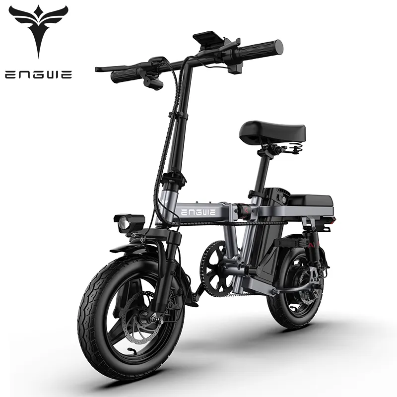 EU Stock ENGWE T14 Electric City Bike 14" Folding Electric Bikes For Adults Teens 250W Mini Ebike Urban Electric Bicycles