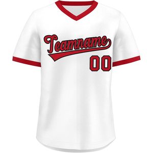 Camiseta de Béisbol Personalizada con Cuello en V, Uniforme Deportivo Unisex para Adultos, Transpirable - Product Image 1