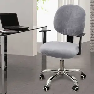 Vendita calda sedia personalizzata protezione elastico bracciolo coprisedile velluto coprisedile per ufficio