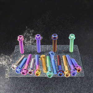 Vis à tête hexagonale colorées en titane GR5, fixations filetées pour moyeu de roue de vélo et assemblage DIY - Product Image 5