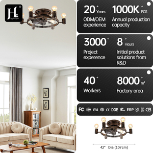 Ventilateur de plafond avec lumière CE, élégant, noir, installation encastrée, 19 pouces, petit ventilateur de plafond avec lumière - Product Image 4